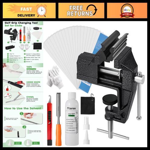Complete golf grip regripping - grip,
